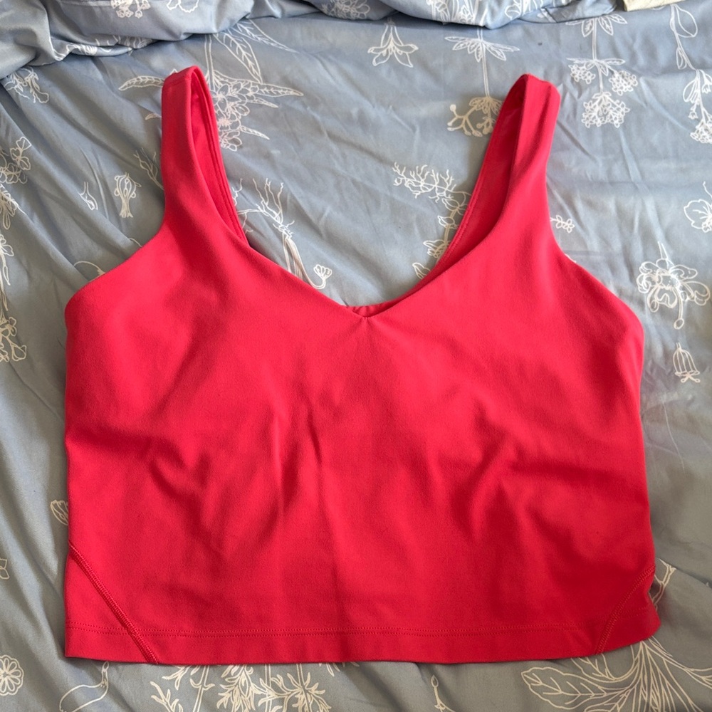 Lululemon Athletica Red Tank Top